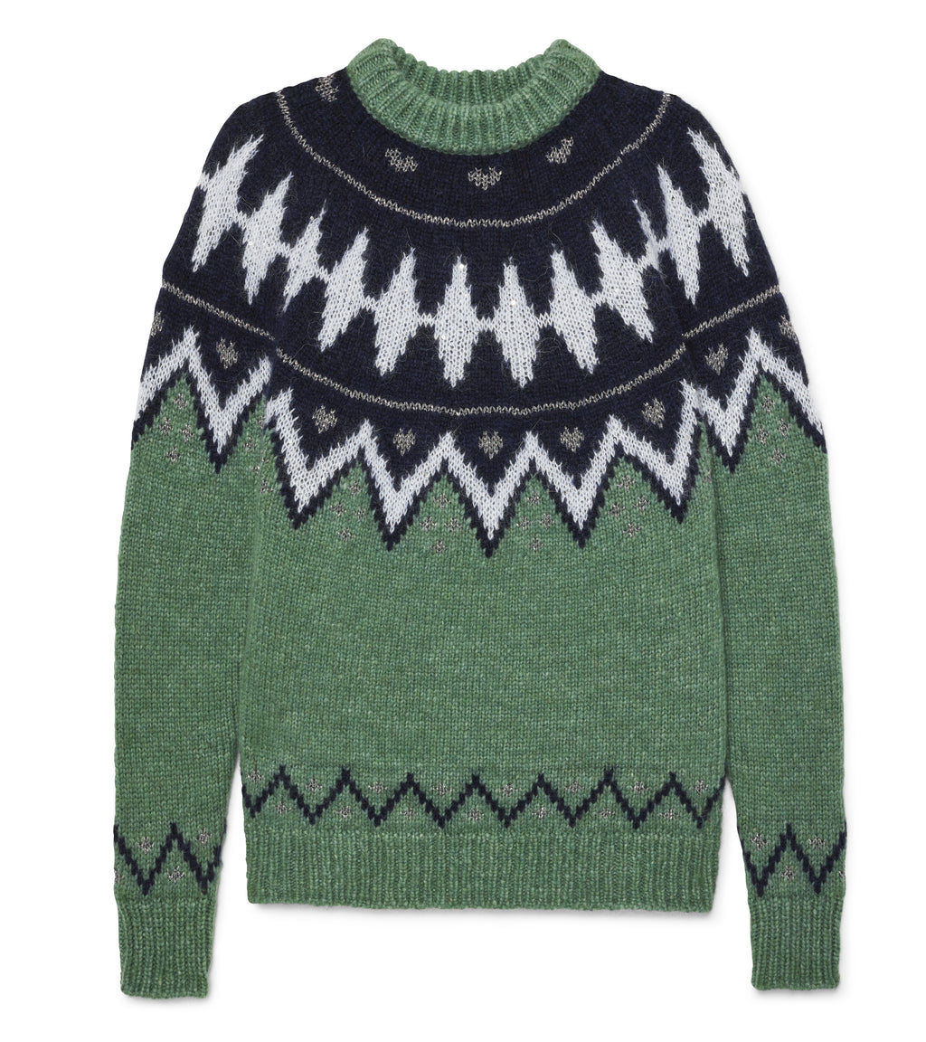 Flynn Fair Isle Crew – Le Lion