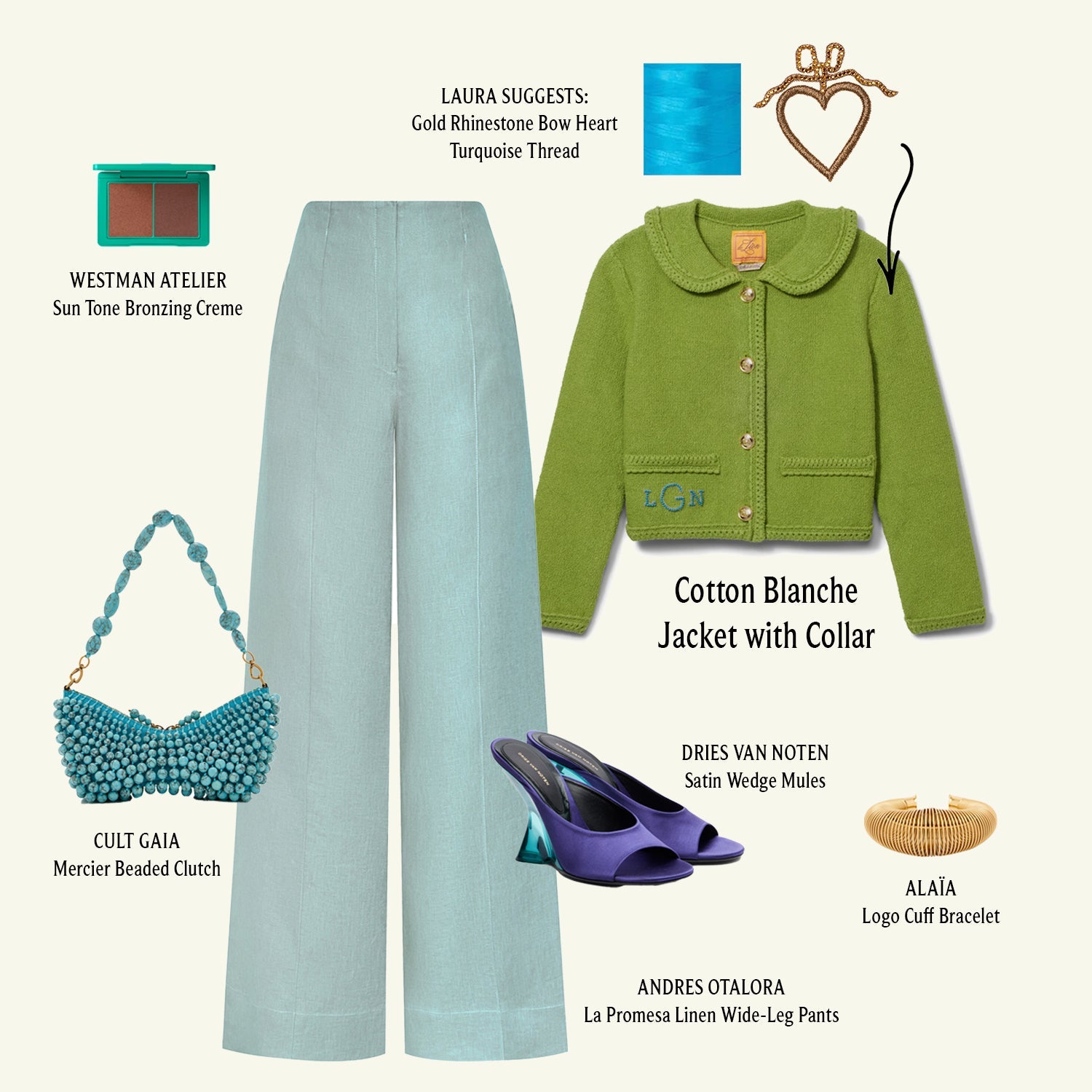 Laura's Look: Spring Soirees Featuring the Blanche Jacket – Le Lion