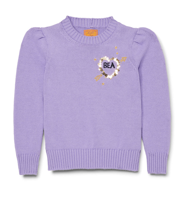 Kids Cotton Puff Sleeve Petite Crew