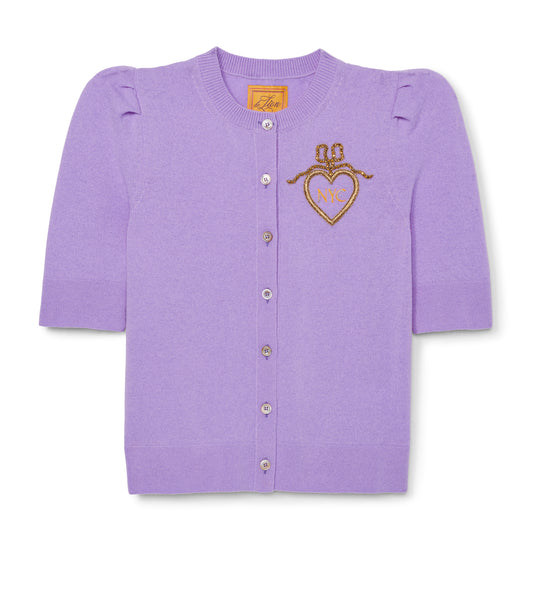 【DISCERNMENT】Fury Knit Short Sleeve Cardigan 243121432_3131.jpg