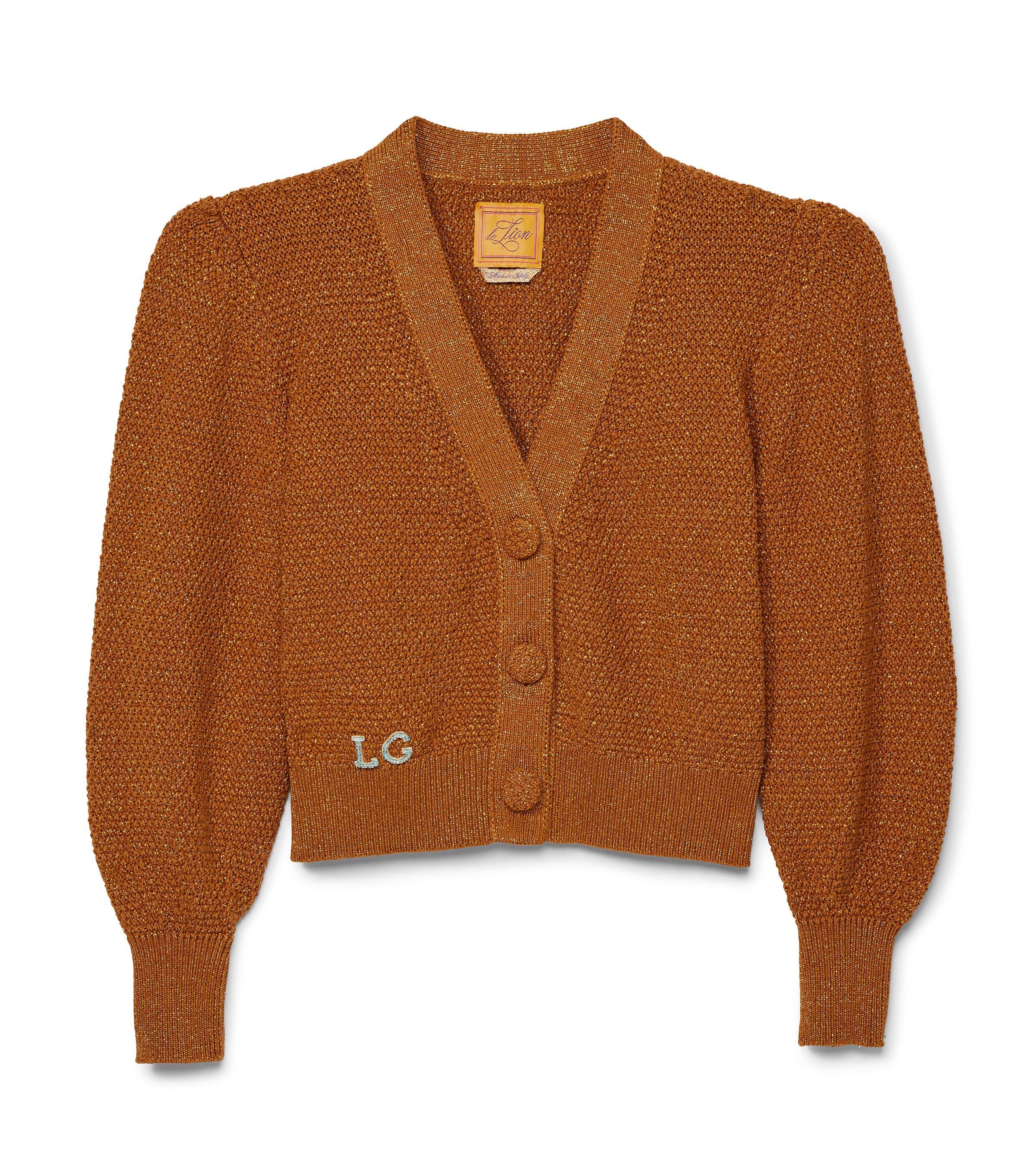 Cropped Cotton Molly V-Neck Cardigan – Le Lion