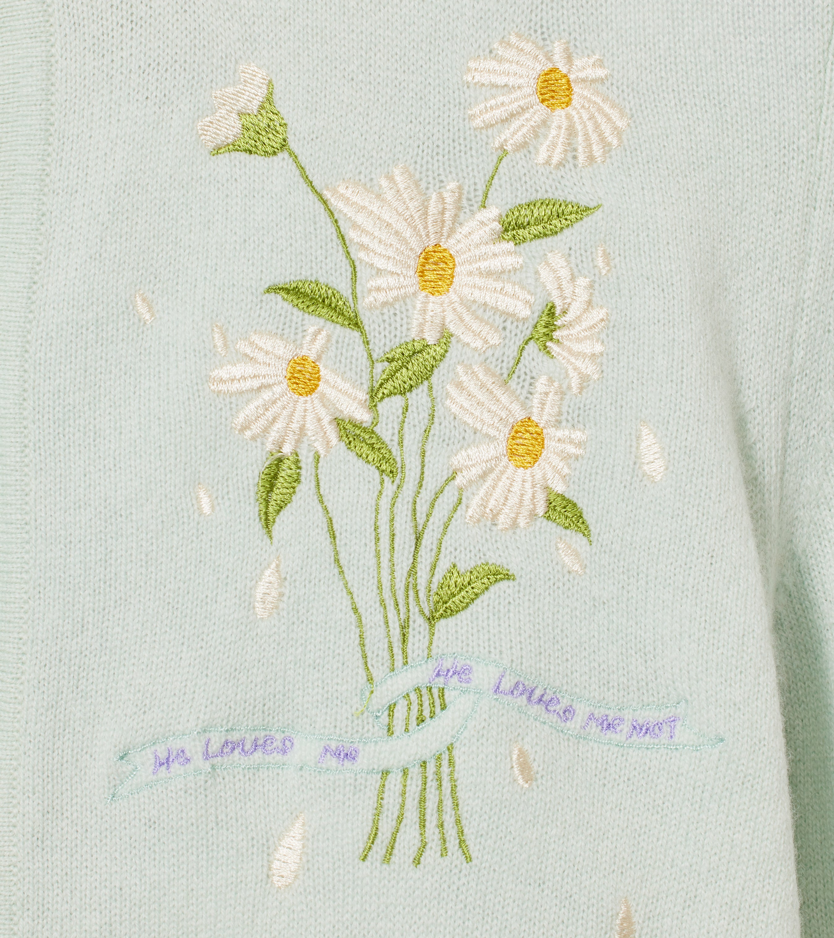 Alice Cardigan with Daisy Embroidery – Le Lion