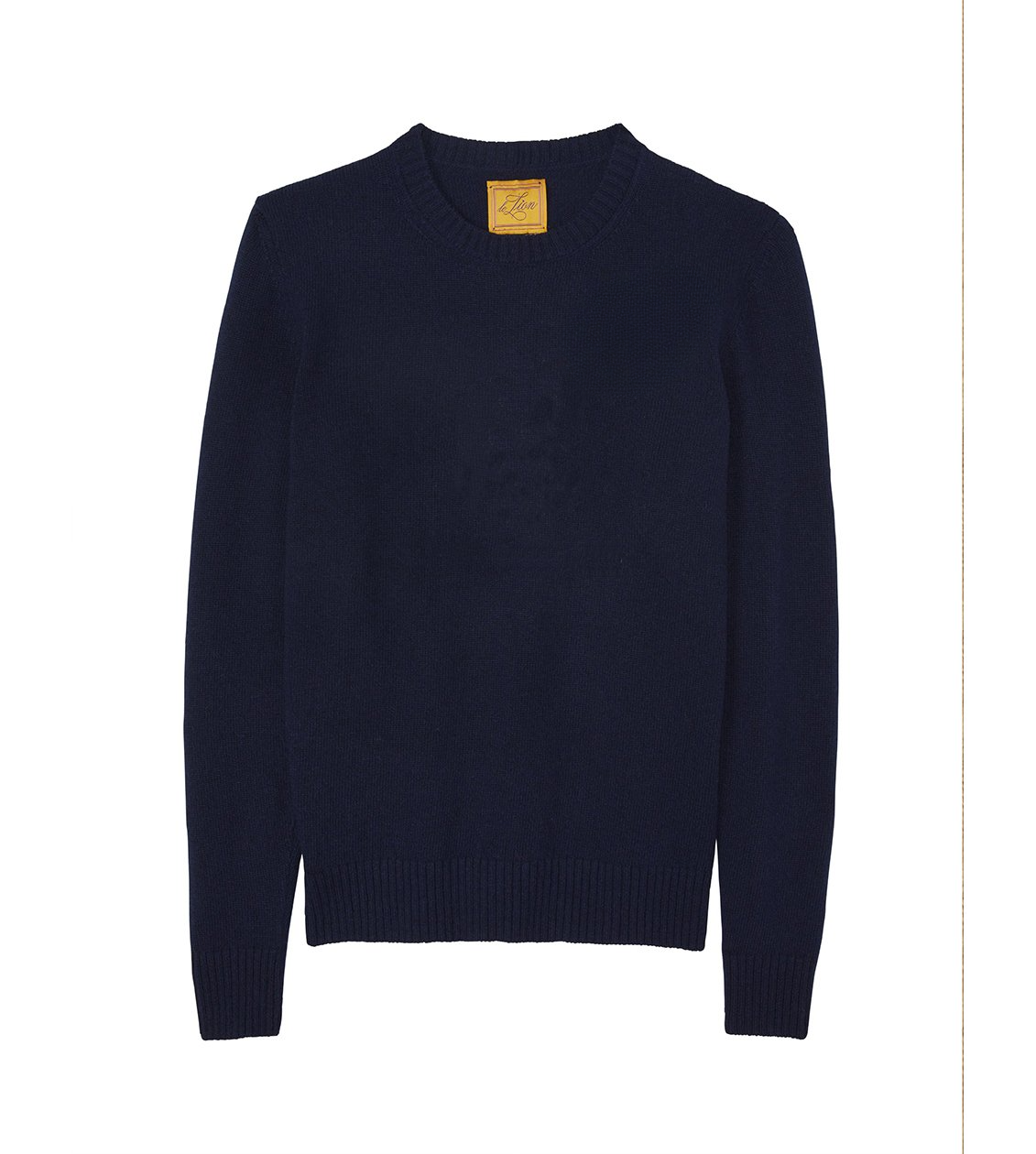 V12 LION CREW 柔らかなウール生地 メンズL ブルー Oversized Crew – Le Lion