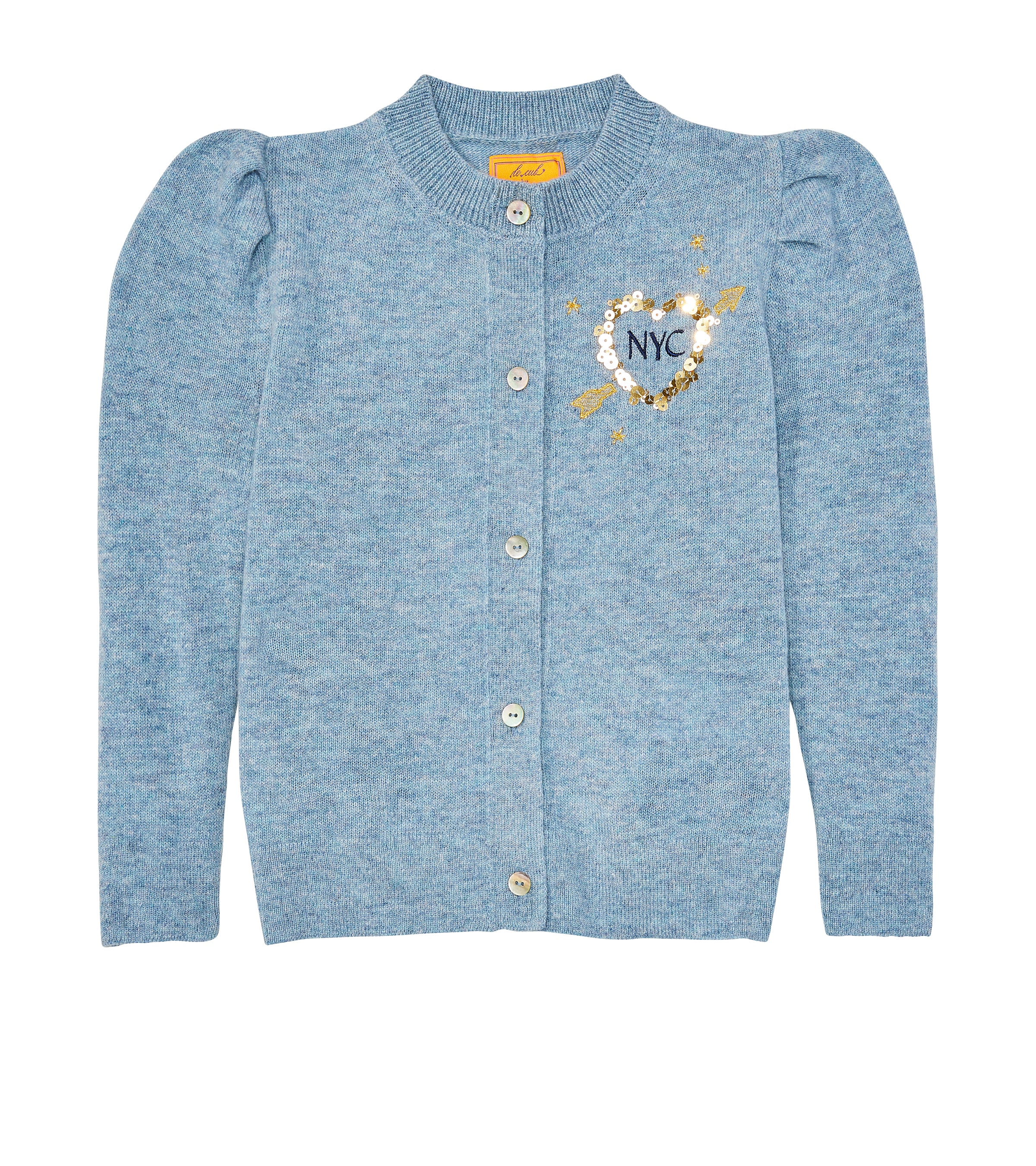 Kids Laursie Cardigan with Heart – Le Lion
