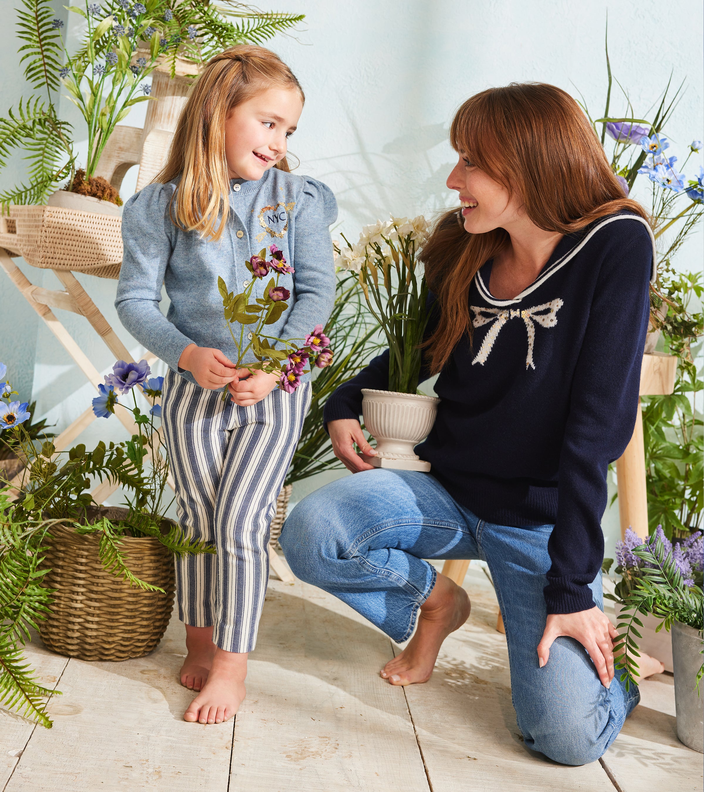 Kids Laursie Cardigan with Heart – Le Lion