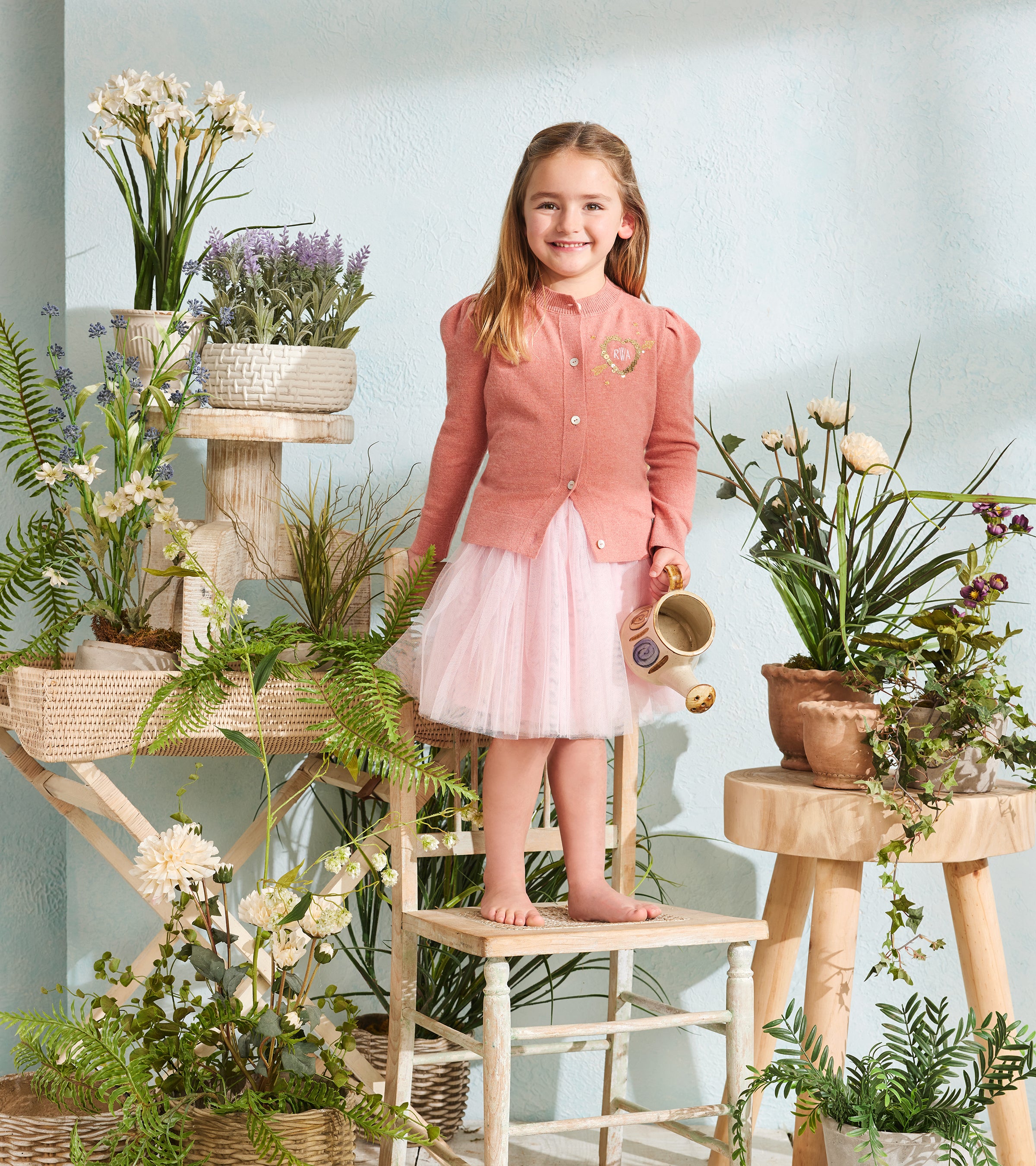 Kids Laursie Cardigan with Heart – Le Lion
